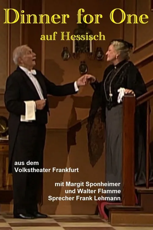 Walter Flamme interpreta a Butler Johann en Dinner for One auf Hessisch