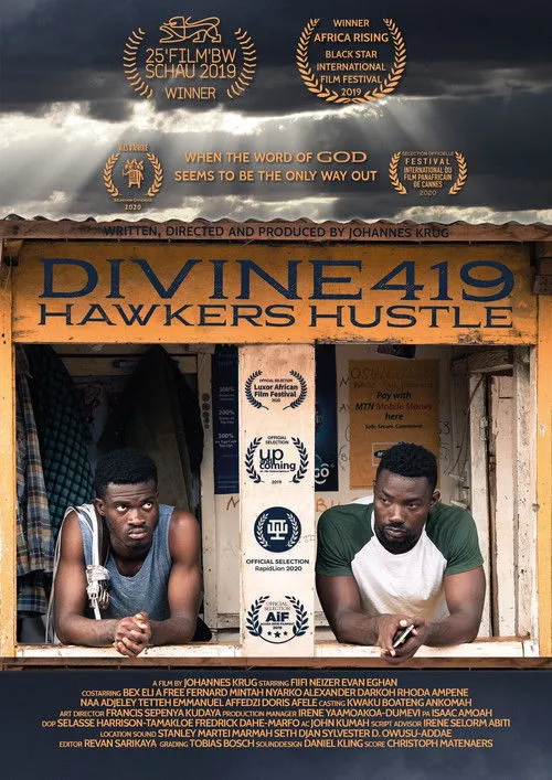 Emmanuel Affadzi interpreta a Kofi en Divine419: Hawkers Hustle