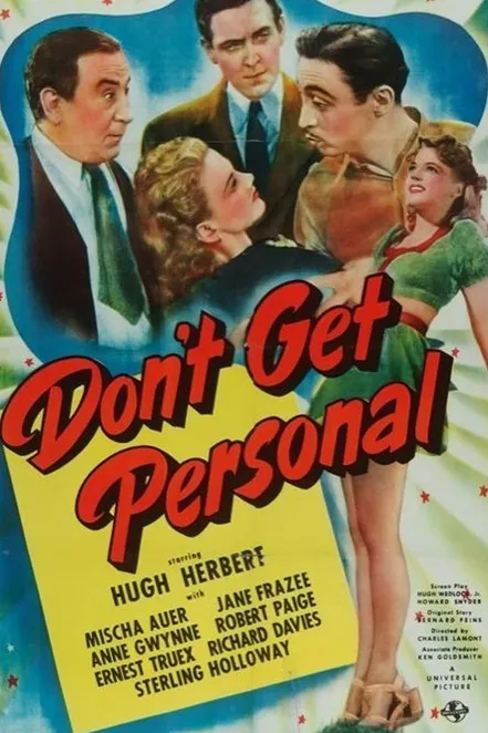 Portada de Don't Get Personal