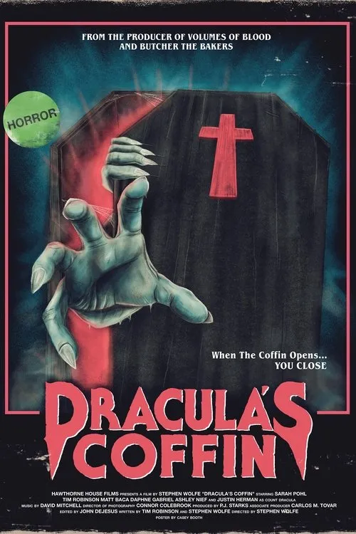 Justin Herman interpreta a Count Dracula en Dracula's Coffin