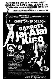 Allan Valenzuela interpreta a Dennis en Drigo Garrote: Jai Alai King