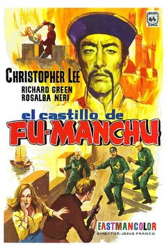 Christopher Lee interpreta a Dr. Fu Man Chu en El castillo de Fu Manchú