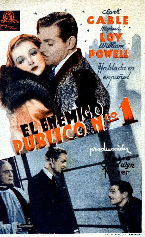 Clark Gable interpreta a Edward J. 'Blackie' Gallagher en El enemigo público número 1