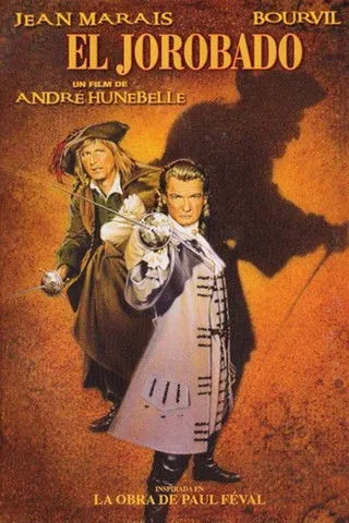 Jean Marais interpreta a Henri de Lagardère en El jorobado