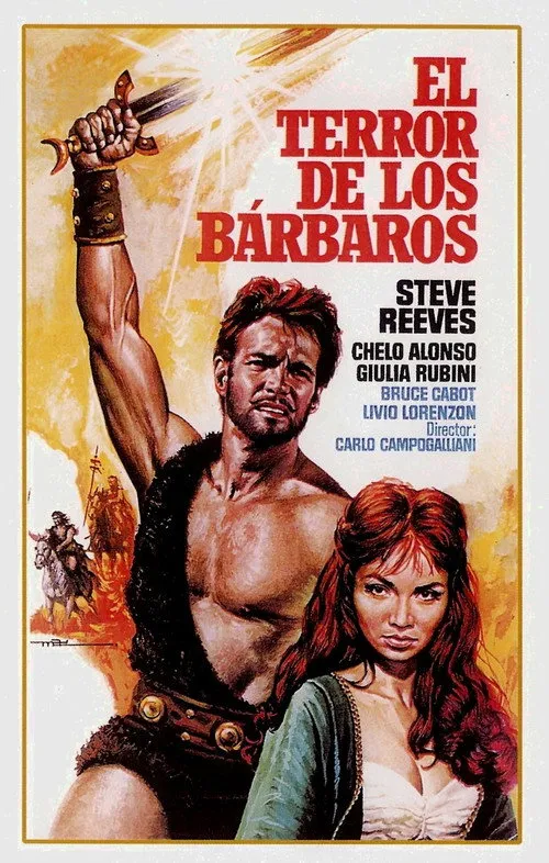 Gino Scotti interpreta a en El terror de los bárbaros