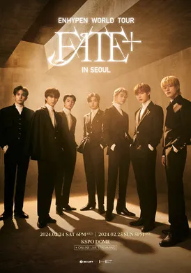 Póster de Enhypen World Tour 'Fate+' In Seoul