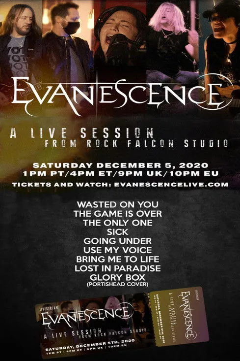 Portada de Evanescence - A Live Session From Rock Falcon Studio