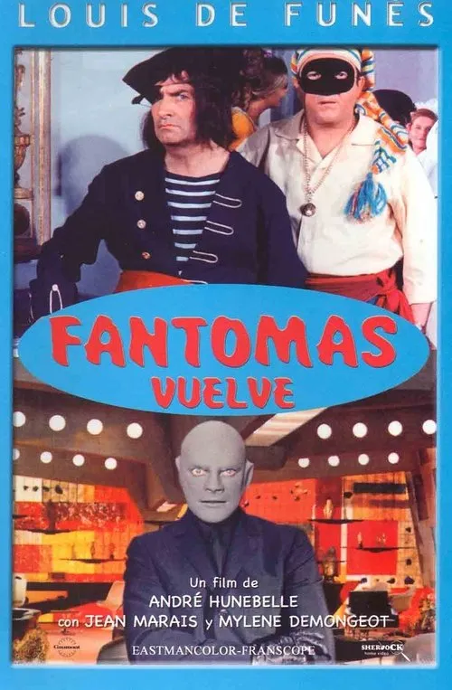 Jean Marais interpreta a Fantômas / Fandor / Professeur Lefèvre / Marquis de Rostelli en Fantomas vuelve