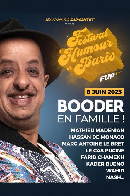 Wahid Bouzidi interpreta a  en Festival d'humour de Paris - Booder : en famille !