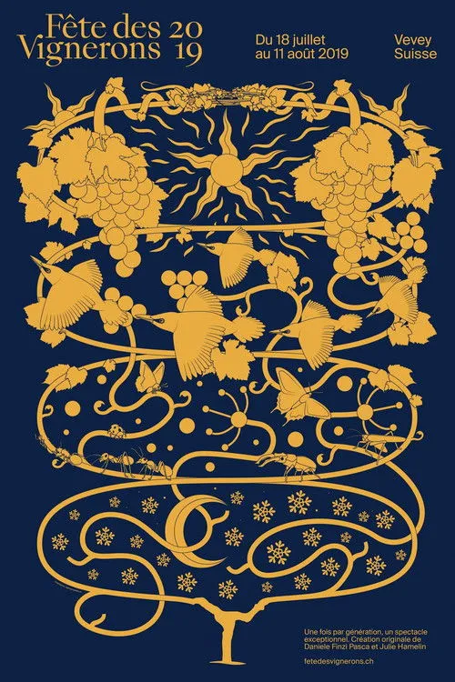 Michel Voïta interpreta a The Grandfather en Fête des Vignerons 2019 - Le spectacle