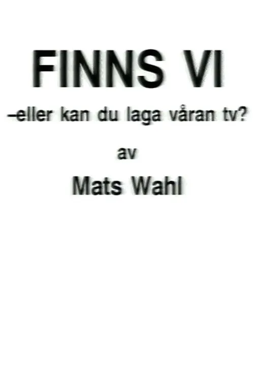 Carl Magnus Dellow interpreta a Harry en Finns vi - eller kan du laga våran TV?