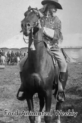 Buffalo Bill Cody interpreta a Buffalo Bill en Ford Animated Weekly