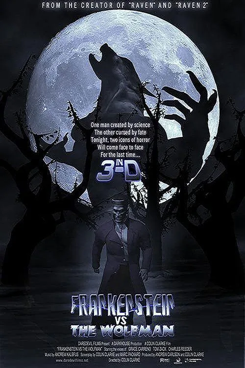 Portada de Frankenstein vs. the Wolfman in 3-D
