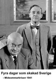Per Sjöstrand interpreta a Gösta Bagge en Fyra dagar som skakade Sverige - Midsommarkrisen 1941