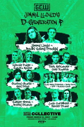Póster de GCW Jimmy Lloyd's D-Generation F