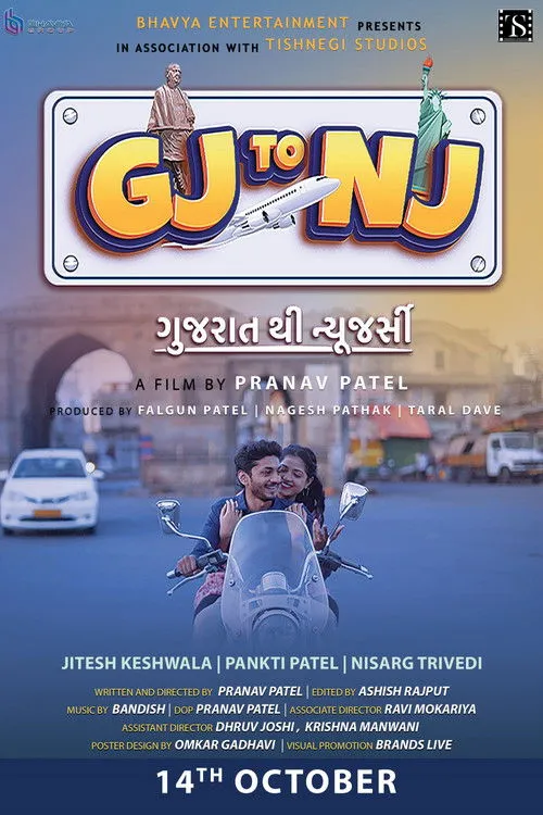 Póster de Gj to Nj (Gujarat Thi New Jersey)