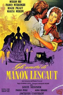 Myriam Bru interpreta a Manon Lescaut en Gli amori di Manon Lescaut