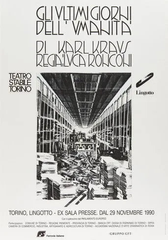 Póster de Gli ultimi giorni dell'umanità