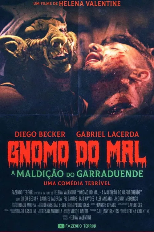 Diego Becker interpreta a Gnomo en Gnomo do Mal