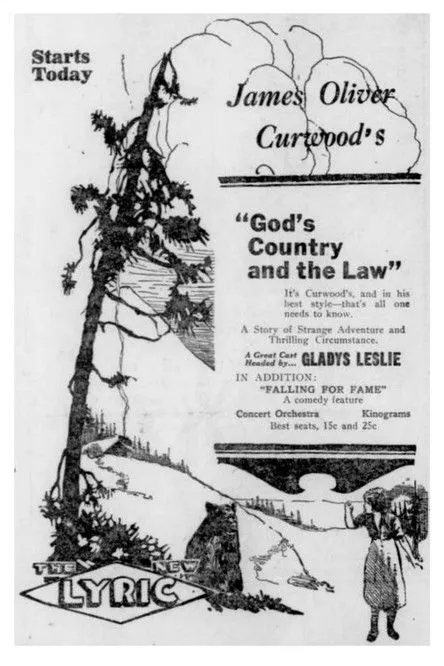 Gladys Leslie interpreta a en God's Country and the Law
