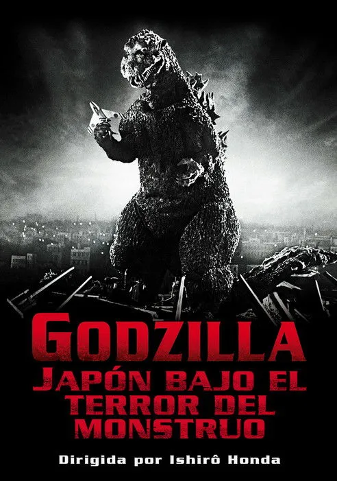 Póster de Godzilla, Japón bajo el terror del monstruo