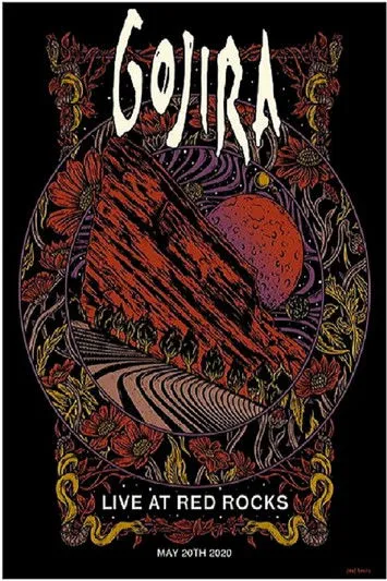 Póster de Gojira - Live at Red Rocks