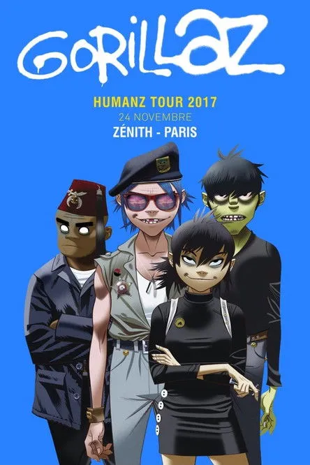 Póster de la película Gorillaz au Zénith 2017