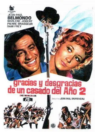Jean-Paul Belmondo interpreta a Nicolas Philibert en Gracias y desgracias de un casado del año II
