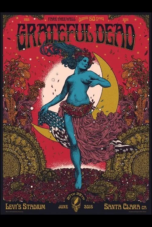 Póster de Grateful Dead: Fare Thee Well - 50 Years of Grateful Dead (Santa Clara)