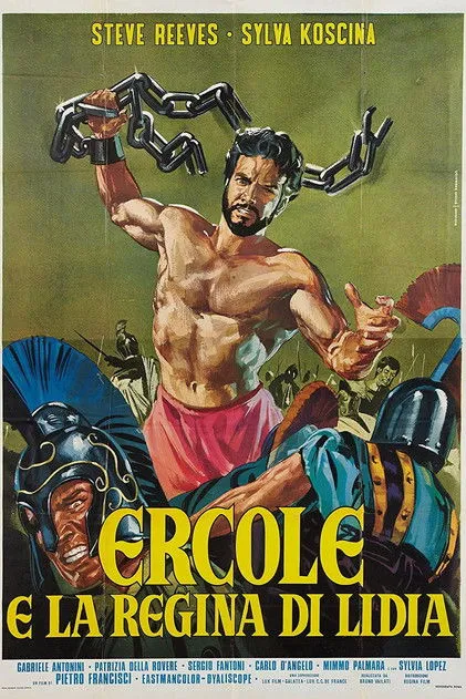 Steve Reeves interpreta a Ercole (Hercules) en Hércules y la reina de Lidia