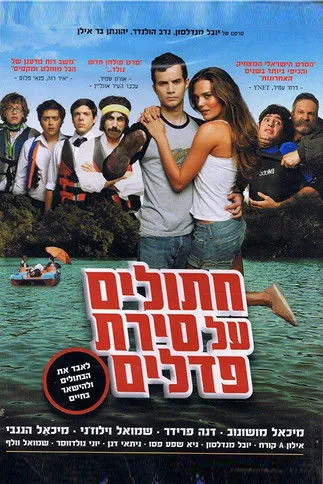 Póster de חתולים על סירת פדלים