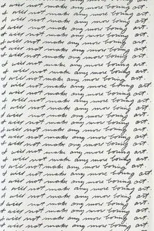 Michael Snow interpreta a  en I Will Not Make Any More Boring Art