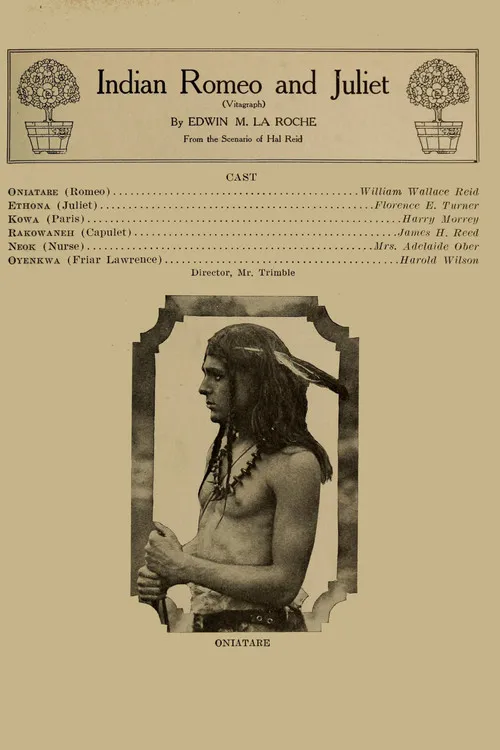 Hal Reid interpreta a Rohowaneh / Capulet en Indian Romeo and Juliet