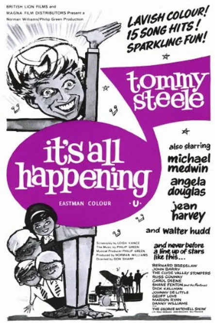 Tommy Steele interpreta a Billy Bowles en It's All Happening