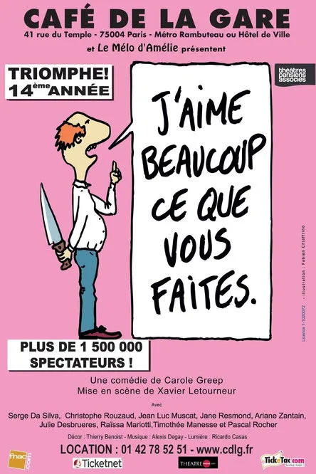 Benjamin Alazraki interpreta a  en J'aime beaucoup ce que vous faites