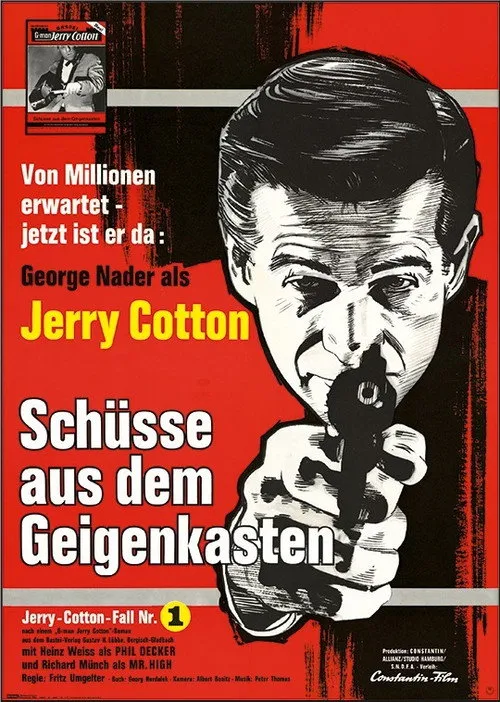 George Nader interpreta a Jerry Cotton en Jerry Cotton - Schüsse aus dem Geigenkasten
