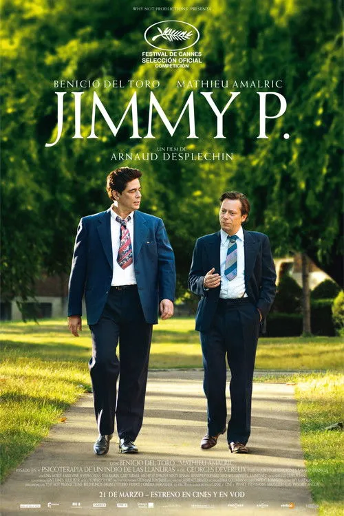 Benicio del Toro interpreta a Jimmy Picard en Jimmy P.