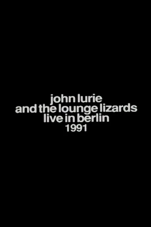 John Lurie interpreta a Alto & Soprano Saxophone en John Lurie and the Lounge Lizards Live in Berlin 1991