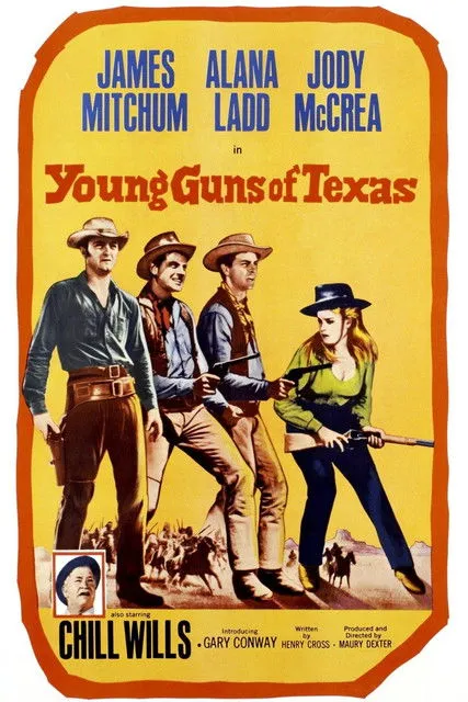 James Mitchum interpreta a Morgan Coe en Jóvenes pistoleros de Texas