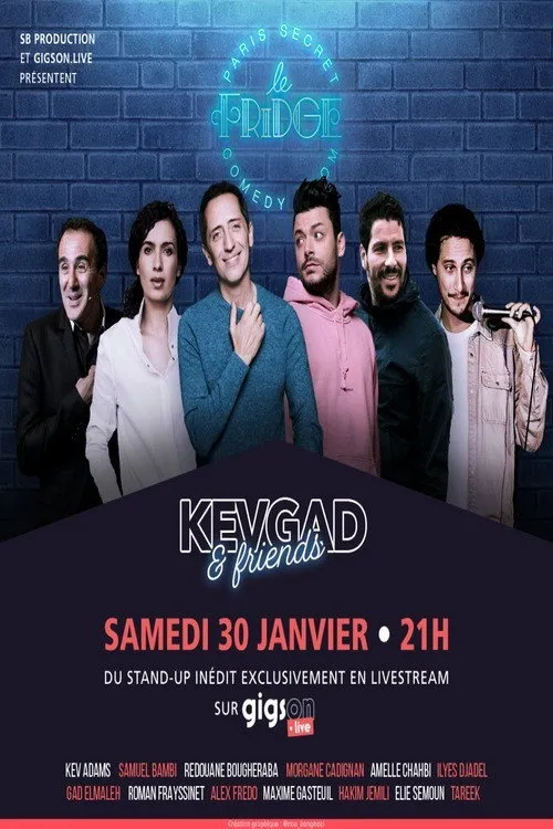 Redouane Bougheraba interpreta a Self en Kevgad & Friends au Fridge Comedy