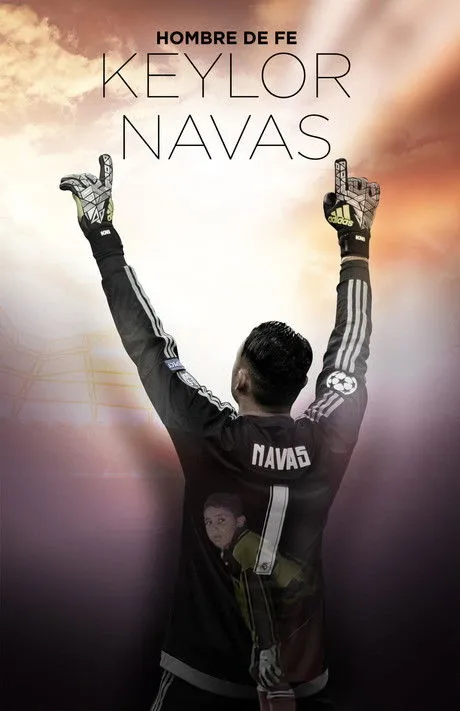 Póster de Keylor Navas, Hombre de Fe