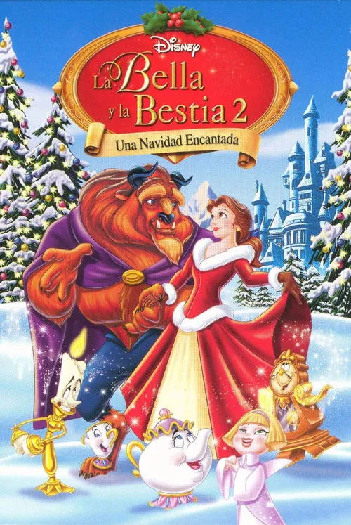 Póster de La bella y la bestia 2: Una navidad encantada
