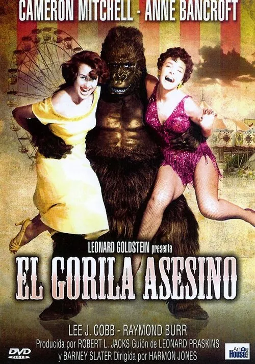 George Barrows interpreta a Goliath the Gorilla (uncredited) en La bestia negra (El gorila asesino)