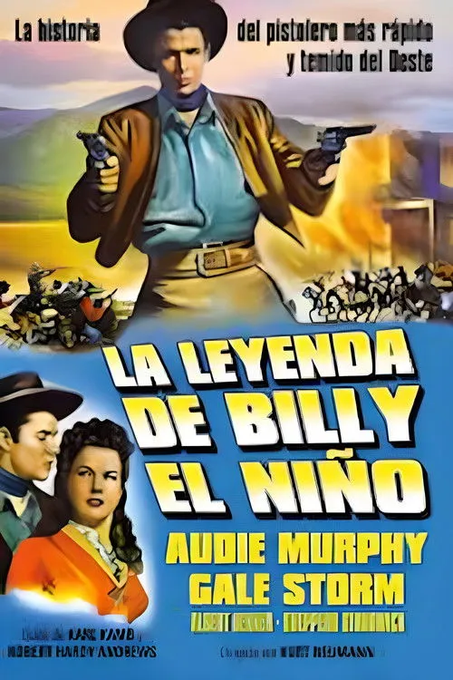 Audie Murphy interpreta a Billy the Kid en La leyenda de Billy el Niño