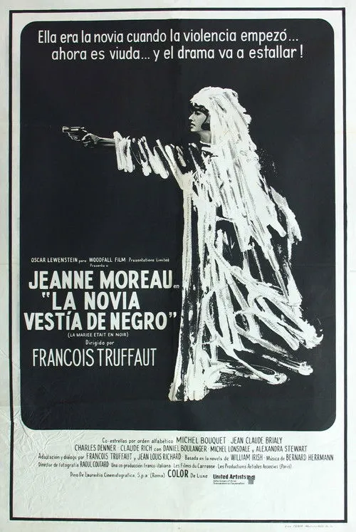 Jeanne Moreau interpreta a Julie Kohler en La novia vestía de negro