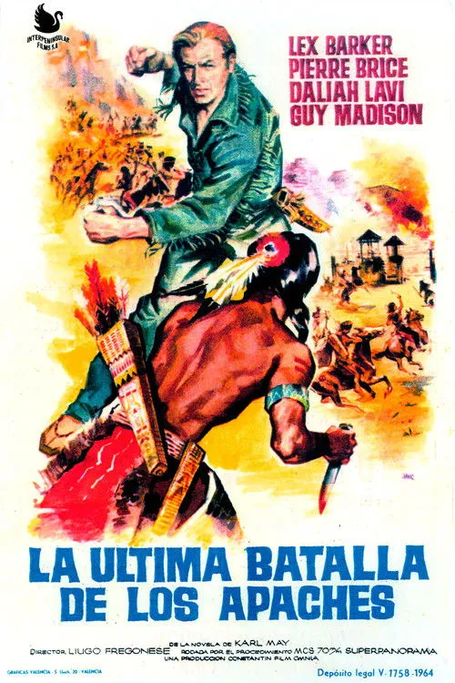Lex Barker interpreta a Old Shatterhand en La Última Batalla De Los Apaches