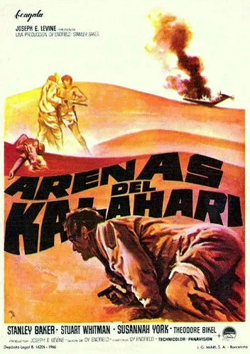 Stuart Whitman interpreta a Brian O'Brien en Las arenas del Kalahari