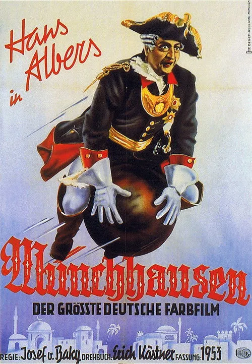 Wilhelm Bendow interpreta a Der Mondmann en Las aventuras del barón Münchhausen