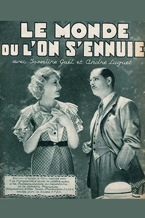 Portada de Le monde où l'on s'ennuie