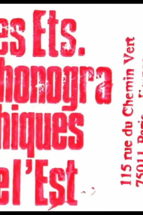 Póster de Les Établissements Phonographiques de l’Est